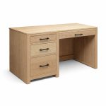 Newport Solid Wood Student Modern Desk | Minimal Office Desk 00-00