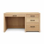 Newport Solid Wood Student Modern Desk | Minimal Office Desk 00-01