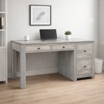 Newport Solid Wood Student Modern Desk | Minimal Office Desk 03-00