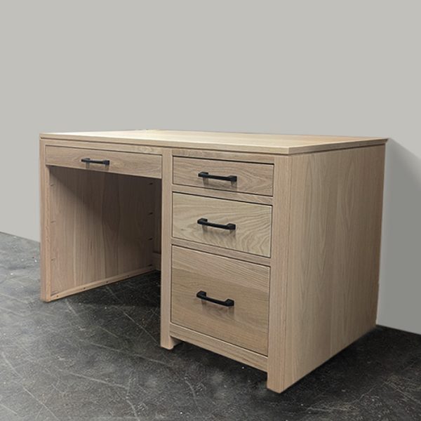 Newport Solid Wood Student Modern Desk | Minimal Office Desk 04-01