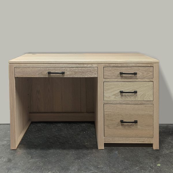 Newport Solid Wood Student Modern Desk | Minimal Office Desk 04-02