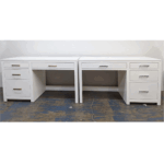 Newport Solid Wood Student Modern Desk | Minimal Office Desk 01-02