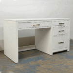 Newport Solid Wood Student Modern Desk | Minimal Office Desk 01-01