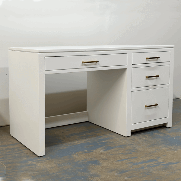 Newport Solid Wood Student Modern Desk | Minimal Office Desk 01-01