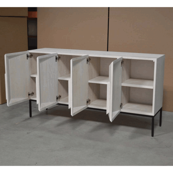 Apex Solid Wood Modern Sideboard 01-04
