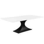 Dune Solid Wood Metal Base Dining Table 00-01