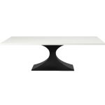 Dune Solid Wood Metal Base Dining Table 00-02