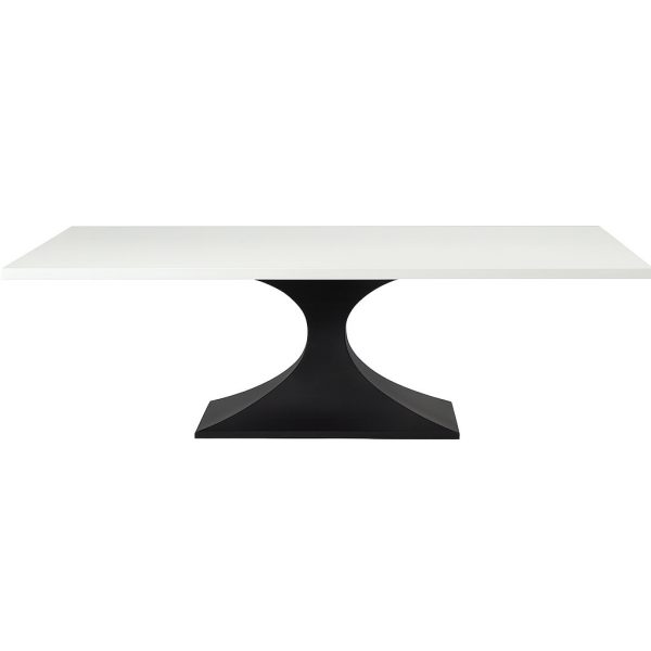 Dune Solid Wood Metal Base Dining Table 00-02