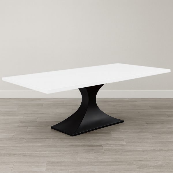 Dune Solid Wood Metal Base Dining Table 00-04