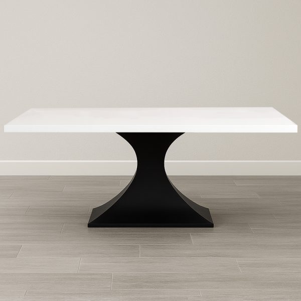 Dune Solid Wood Metal Base Dining Table 00-05