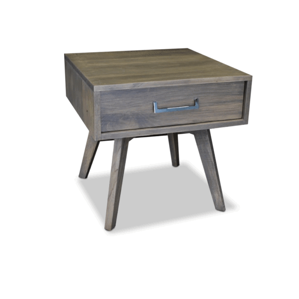 Hugo Solid Wood Mid-Century End Table | Custom Side Table 00-01