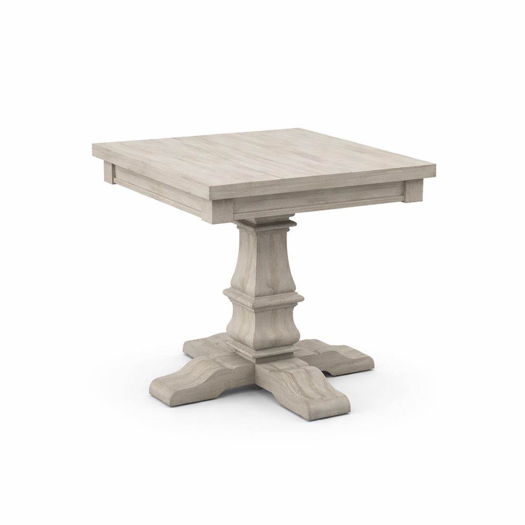 Mediterranean Solid Wood Side Table | Custom End Table 00-00