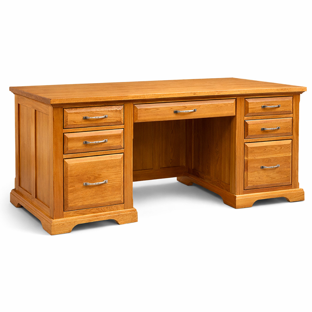 Solid Wood Chateau Office Desk | Executive Storage Desk 00-03