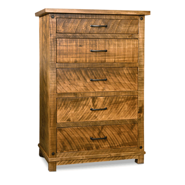 Adirondack Solid Wood Chest | Custom Rustic Hiboy 00-00