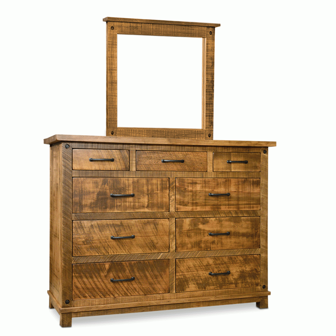 Adirondack-Dresser-00-01 Adirondack Solid Wood Dresser | Custom Rustic Dresser 00-01