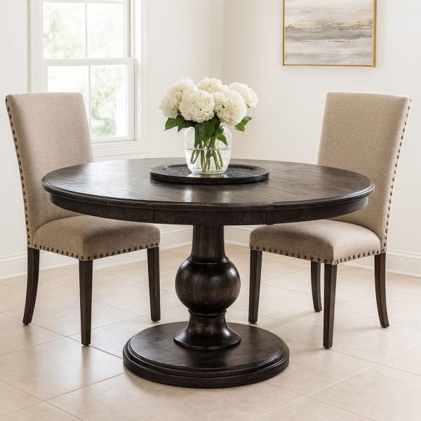 Dutchess Solid Wood Round Dining Table 04-01