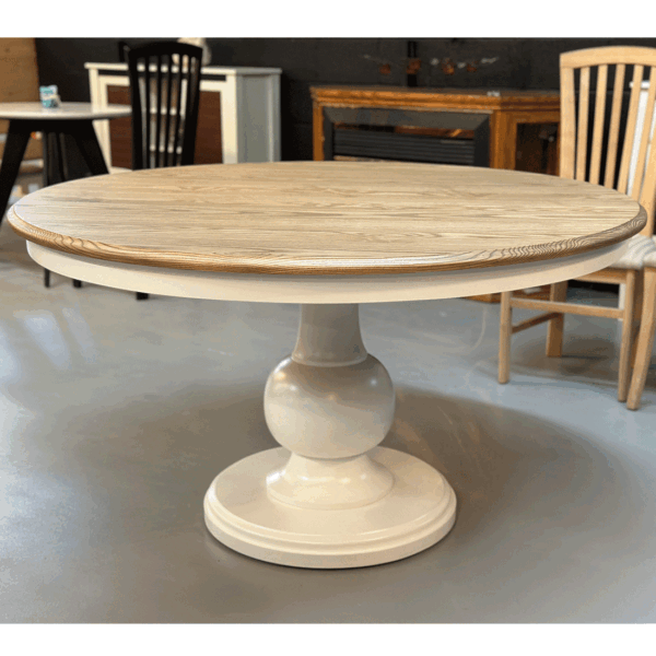 Dutchess Solid Wood Round Table | Handcrafted Modern Table 09-01