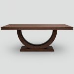 Metro Solid Wood Dining Table | Custom Modern Dining Table 00-02
