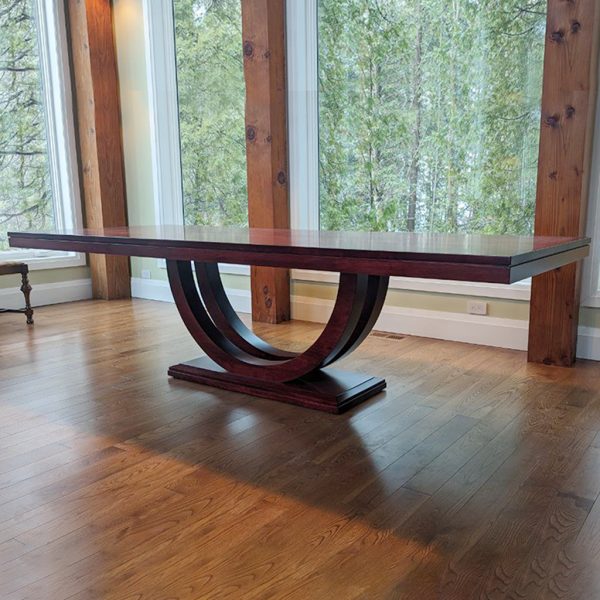 Metro Solid Wood Dining Table | Custom Modern Dining Table 02-01
