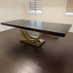 Metro Solid Wood Dining Table | Custom Modern Dining Table 04-01