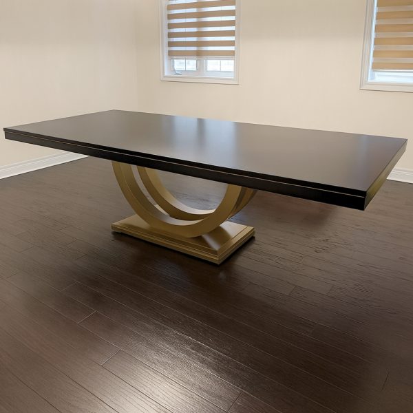 Metro Solid Wood Dining Table | Custom Modern Dining Table 04-01