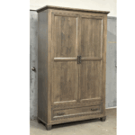 Algonquin Solid Wood Wardrobe | Handcrafted Custom Armoire 01-01