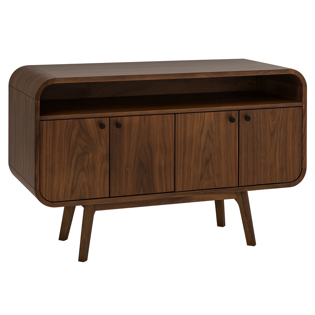 Ligna Solid Wood Sideboard | Custom Mid Century Buffet 00-01