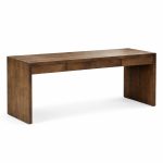 Waterfall Office Desk | Solid Wood Modern Desk 0-01