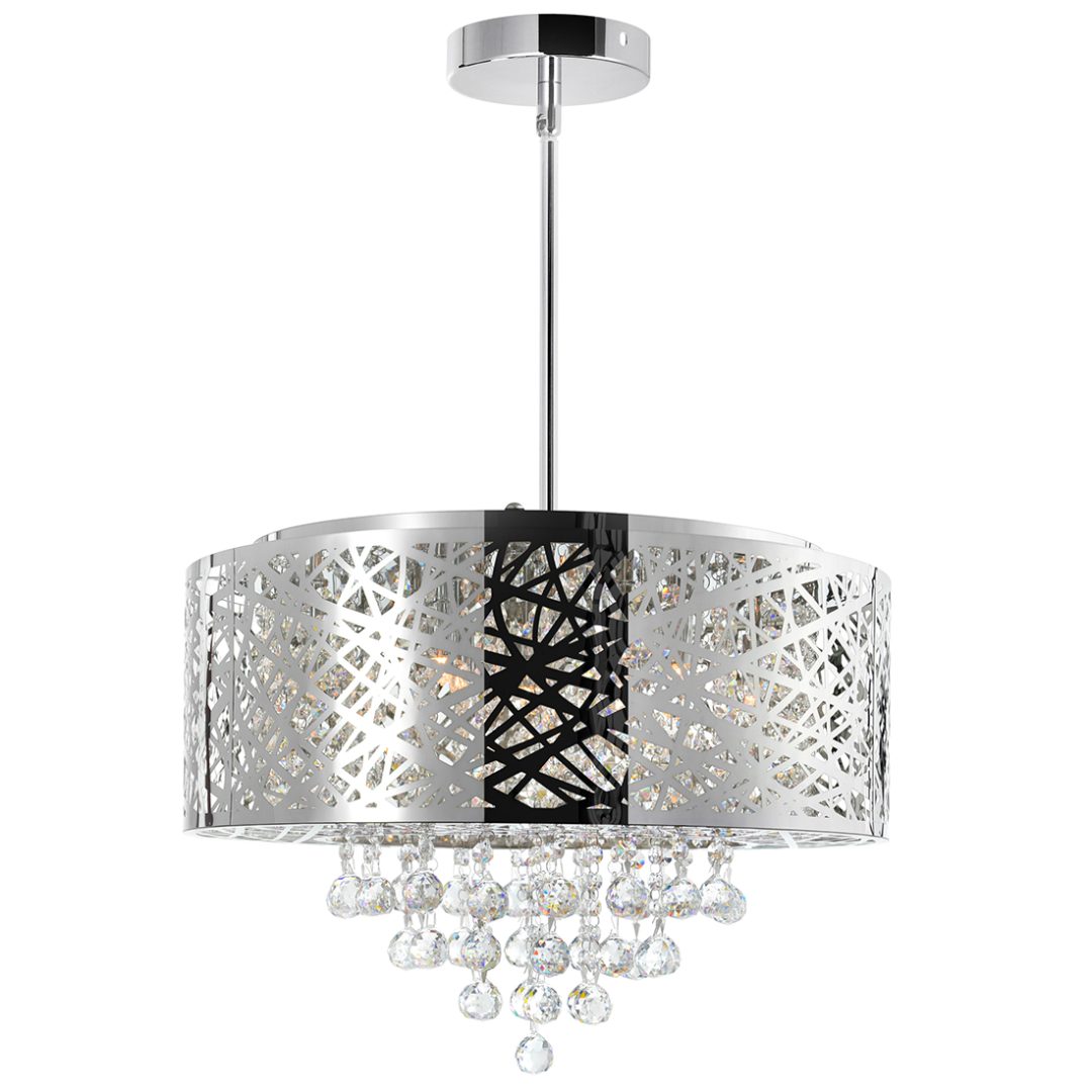 Celectia Chandelier 01-01 Celestia Modern Chrystal Chandelier | Chrome &Amp;Amp; Crystal Elegance 01-01