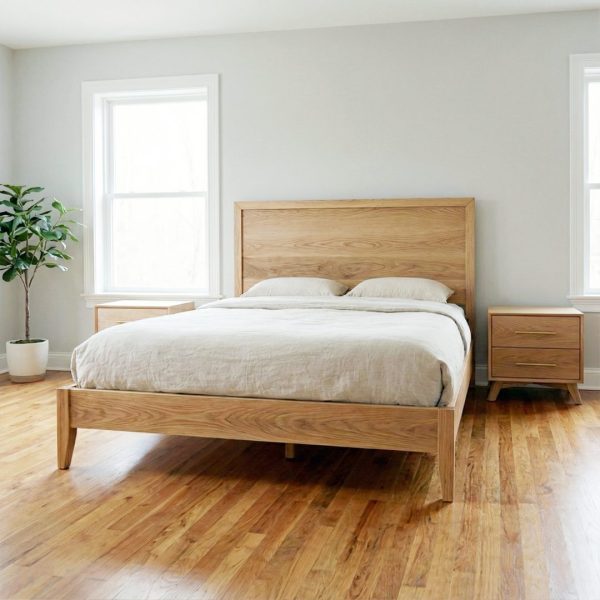 Modera Mid-Century Modern Bed | Solid Wood Custom Bed 02-05