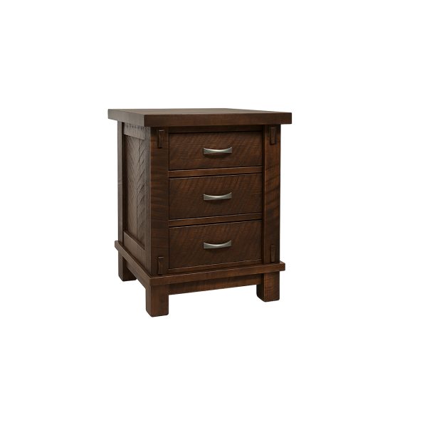 Timber Rustic Solid Wood Nightstand | Custom Bedroom Nightstand 00-01