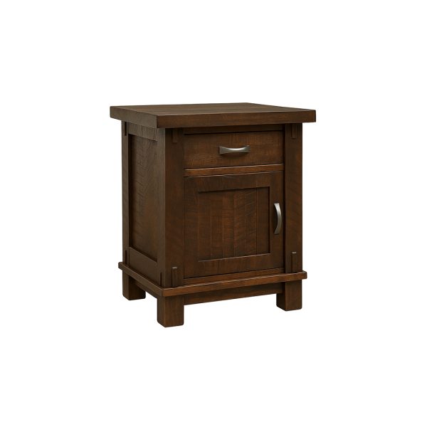Timber Rustic Solid Wood Nightstand | Custom Bedroom Nightstand 00-02