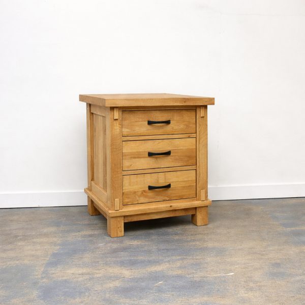 Timber Rustic Solid Wood Nightstand | Custom Bedroom Nightstand 01-01
