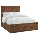 Union Station Solid Wood Condo Bed | Compact Hardwood Storage Bed 00-01
