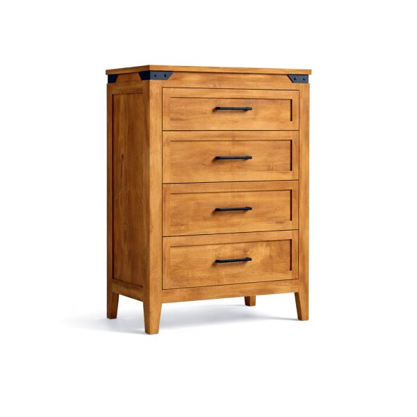 Union Station Rustic Chest – Solid Wood Vertical Drawer Chest 0-03