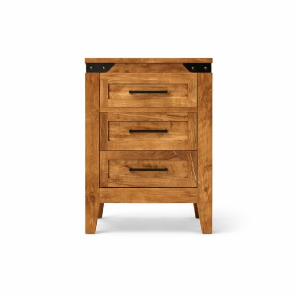 Union Station Rustic Nightstand | Solid Wood Nightstand 0-02