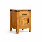 Union Station Rustic Nightstand | Solid Wood Nightstand 0-05