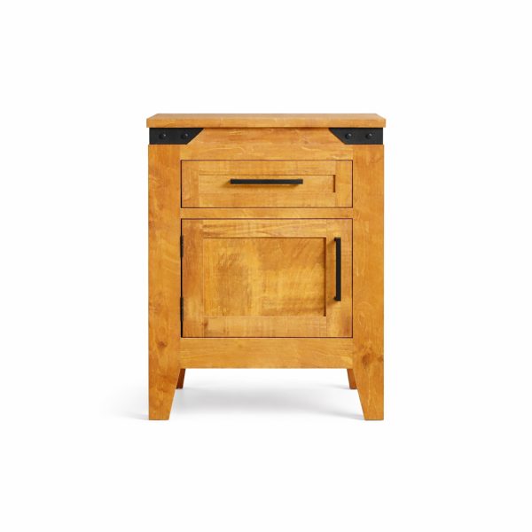Union Station Rustic Nightstand | Solid Wood Nightstand 0-06