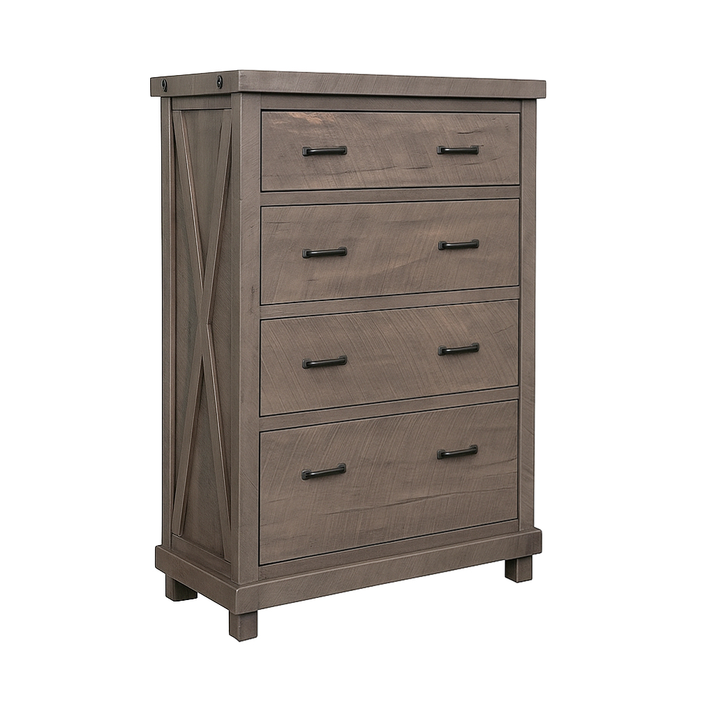 Truss Solid Wood Storage Chest | Rustic Farmhouse Chest 00-01