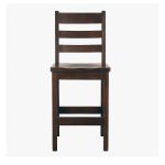 Mini Ladder Back Custom Solid Wood Stool | Custom Height Stool00-02