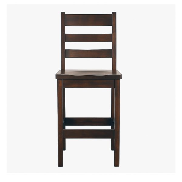 Mini Ladder Back Custom Solid Wood Stool | Custom Height Stool00-02