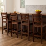 Mini Ladder Back Custom Solid Wood Stool | Custom Height Stool01-05