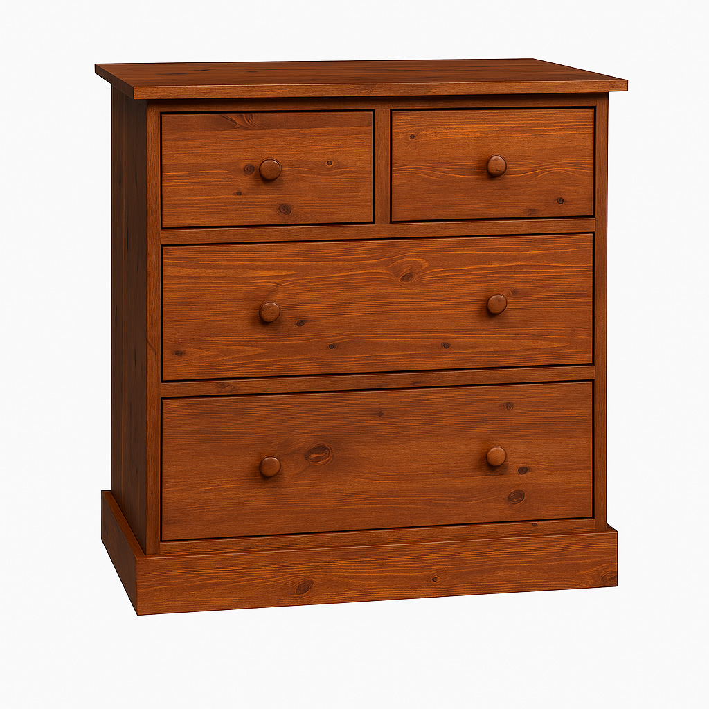 Marco Solid Wood Chest | Handcrafted 5-Drawer Hiboy 00-03