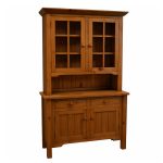 Rustic Solid Wood Buffet and Hutch | Handcrafted Farmhouse Storage 00-00
