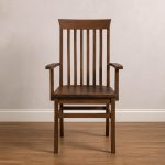 Athena Solid Wood Arm Chair | Handcrafted Custom Dining Chair 00-03