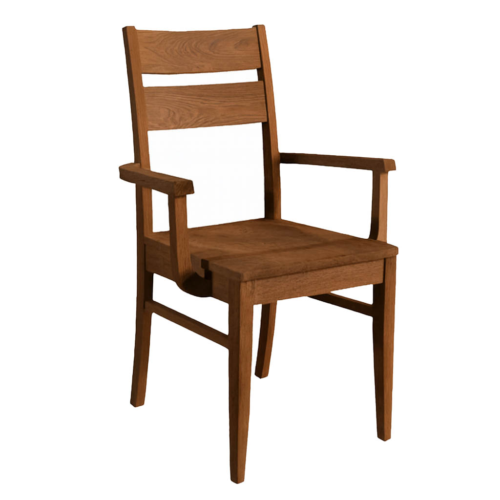 Darlin Solid Wood Arm Chair | Custom Dining Armchair 00-00