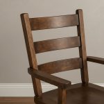 Ladder Back Solid Wood Arm Chair | Handcrafted Dining Chair 00-03