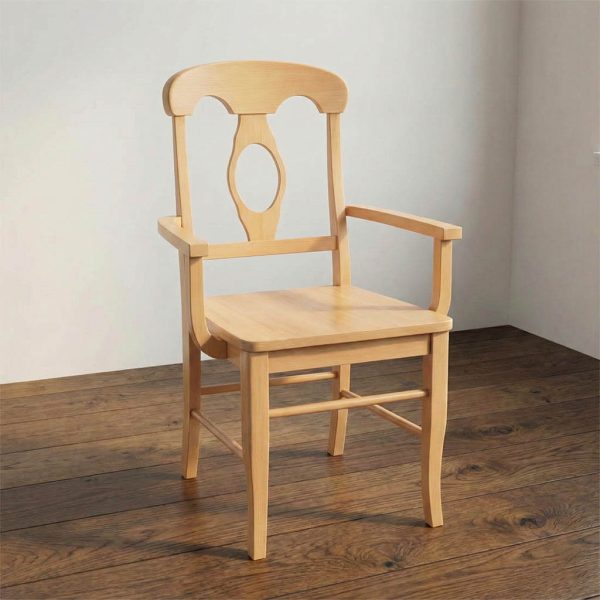 Napolean Solid Wood Arm Chair | Traditional Dining Seating 00-01