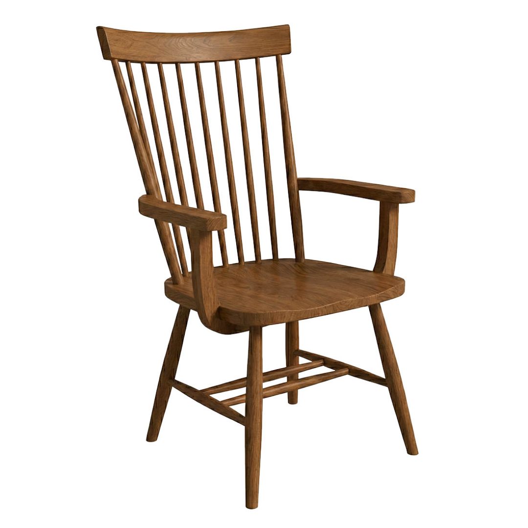 Shaker Side Arm Chair | Custom Solid Wood Dining Chair 00-01
