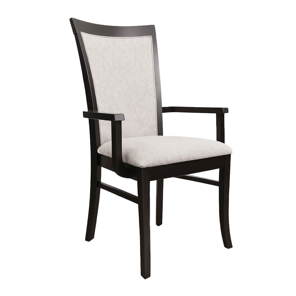 Belwood Solid Wood Upholstered Arm Chair | Custom Dining Arm Chair 00-00